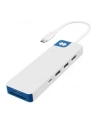 Hyper HyperDrive Flex 8 Port USB-C Hub, White/Blue | HD4102BUGL | HDMI ports quantity 1 - nr 2