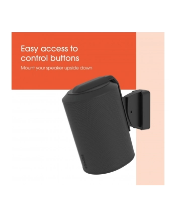 Vogels Wall mount | Speaker Wall Mount for Sonos Era 100 | Tilt, rotate | Maximum weight (capacity) 7 kg | Black nr 2
