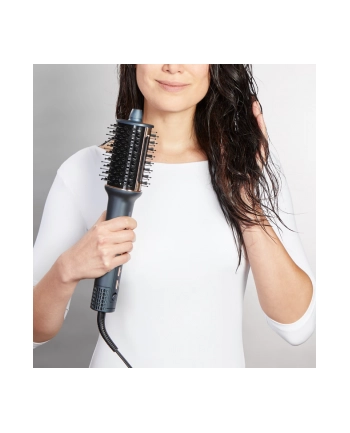 Rowenta Hair straightening brush/hair dryer | UB9720E0 | Ion conditioning | Number of heating levels 3 | 1100 W | Blue/Copper nr 2