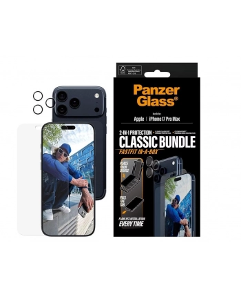 PanzerGlass 2-in-1 Classic Bundle | Screen Protector/Lens protector | Apple | iPhone 17 Pro Max | Transparent nr 1