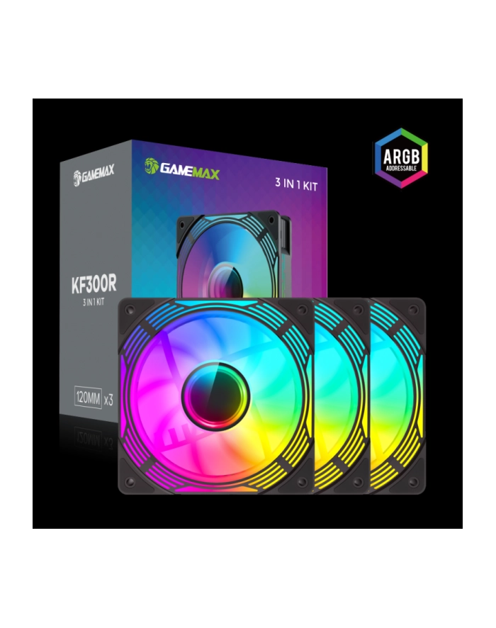 Gamemax Case Fan | KF300R BK | Black główny