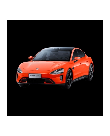 Xiaomi SU7 1:18 Die-cast Model Car | Lava Orange | Zinc alloy, ABS, SAN and PVC nr 1