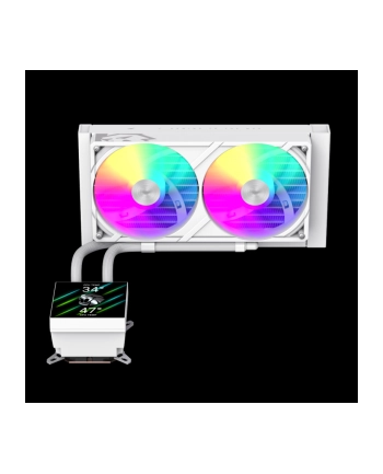 Gamemax CPU Liquid Cooler | GLACIER 240 LCD WH | White