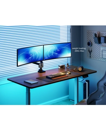 Equip Uchwyt biurkowy na 2 monitory 17'' - 35''(650182) nr 2
