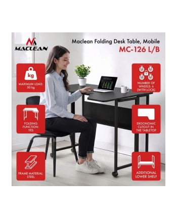 maclean Składane biurko mobilne MC-126 L/B nr 2