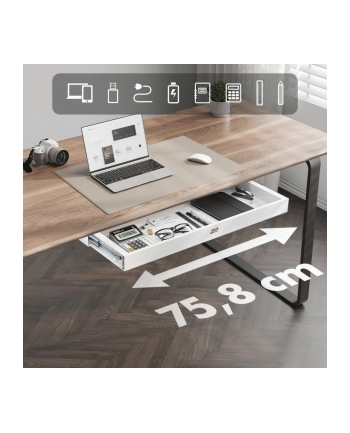 ergo office Płaska szuflada podbiurkowa ER-302 W nr 1