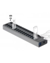 Hub USB Delock Hub Usb 3.0 w metalowej obudowie 10-portowy z przełącznikiem 63976 (63739) - nr 7