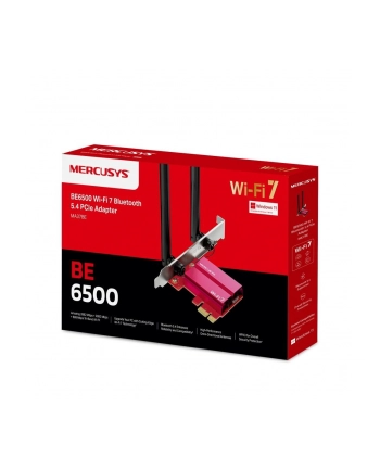 Mercusys Karta MA37BE WiFi7 PCIe (BE6500, 2, 4GHz/5GHz/6GHz, Bluetooth5.4)