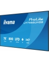 iiyama Monitor profesjonalny 75 '' LH7566UHSB-B1AG 4K, VA, A14, 800cd, 5000:1, 6,5ms,    2xHDMI, USB-C, RJ45, 2xUSB, 2x10W, WiFi, iiSignage2, 4/32GB 24/7 - nr 10