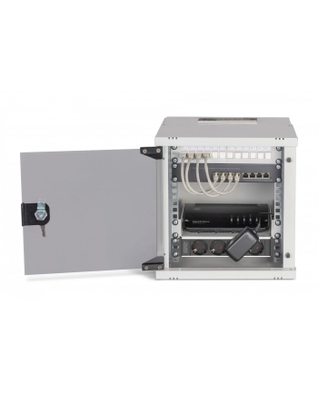 Digitus Pakiet sieciowy 10'' szafa 6U i sprzęt wersja gr SOHO Pro bez montażu (557048) nr 1