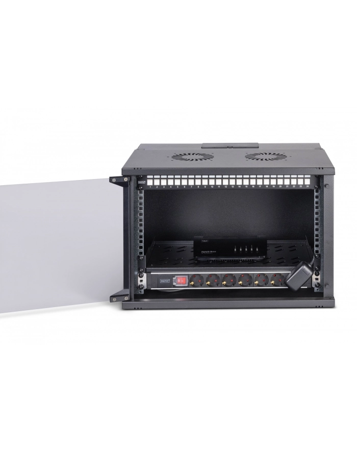 Digitus Zestaw sieciowy 19'' szafa 7U i wyposażenie wersja gr SOHO Pro bez montażu (DN49203SET) główny