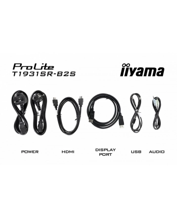 iiyama Monitor 19 '' T1931SR-B2S RESIS.IP54,HDMI,DP,VGA,2x1W,5:4 nr 1