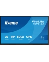 iiyama Monitor 75 '' TE7513A-B3AG INFRARED, 40pkt, IPS, 4K, 500cd, 1200:1, WiFi, USB, ANDROID 14, Google EDLA, 2x20W, uchwyt ścienny - nr 1
