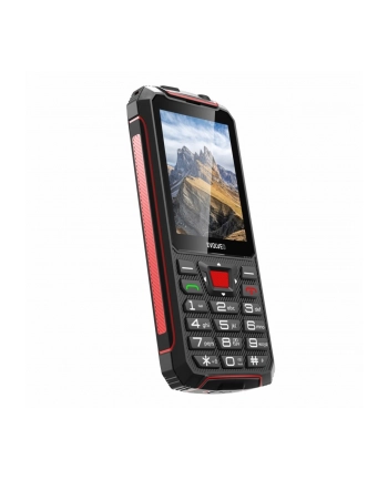 Evolveo Telefon komórkowy StrongPhone W4, vodotěsný odolný Dual SIM telefon, černo-červená