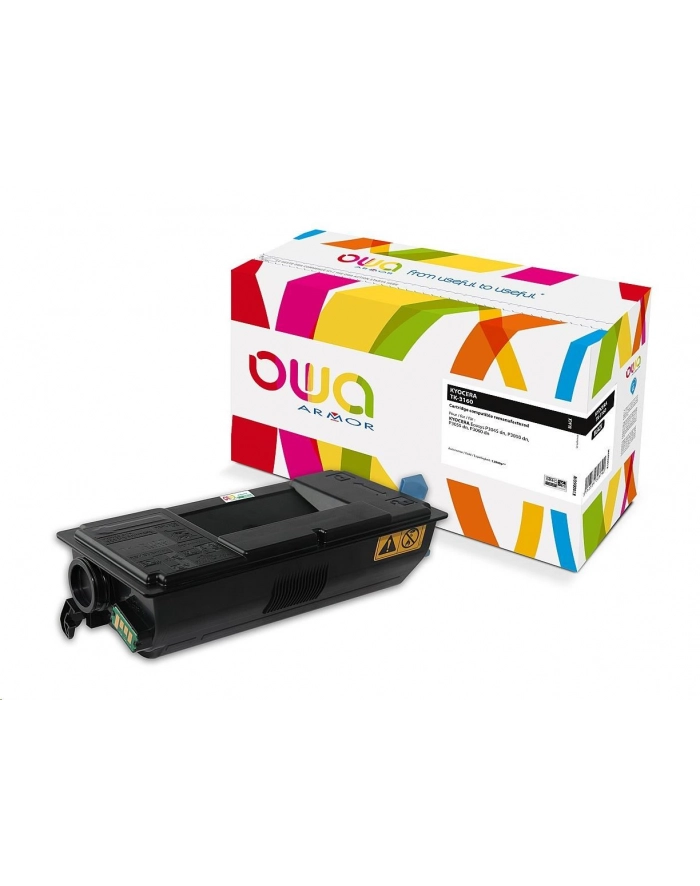 Toner OWA Armor do Kyocera ECOSYS P 3045 dn, P 3050 dn, P 3055 dn, P 3060 dn (TK3160), czarny/black, 12500 str główny