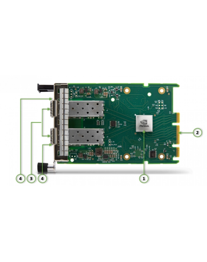 Mellanox MCX631432AC-ADAB ConnectX-6 Lx EN adapter card, 25GbE OCP3.0, With Host management , Dual -port SFP28, PCIe 4.0 x8, Crypto and Secure Boot, T główny
