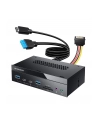 GRAUGEAR Panel frontowy 4-Fach + czytnik kart USB, SD, Micro - nr 3