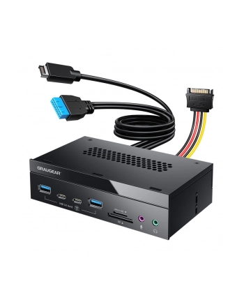GRAUGEAR Panel frontowy 4-Fach + czytnik kart USB, SD, Micro nr 1