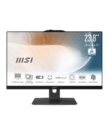 msi Komputer All-in-One Modern AM242P 1M-2088XEU/nOS/Intel Core5 120U/16GB/512SSD/UMA/23.8/Czarny nr 1
