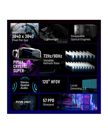 Pimax Crystal Super VR czarny PVH00010196 nr 1