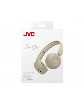jvc Słuchawki bezprzewodowe HA-S59W beżowe nr 2