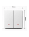 qoltec Inteligentny 2-kanałowy włącznik wyłącznik światła | Wi-Fi | Timer - nr 9
