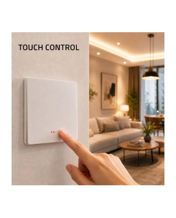 qoltec Inteligentny 1-kanałowy włącznik wyłącznik światła | Wi-Fi | Timer | Tuya nr 1