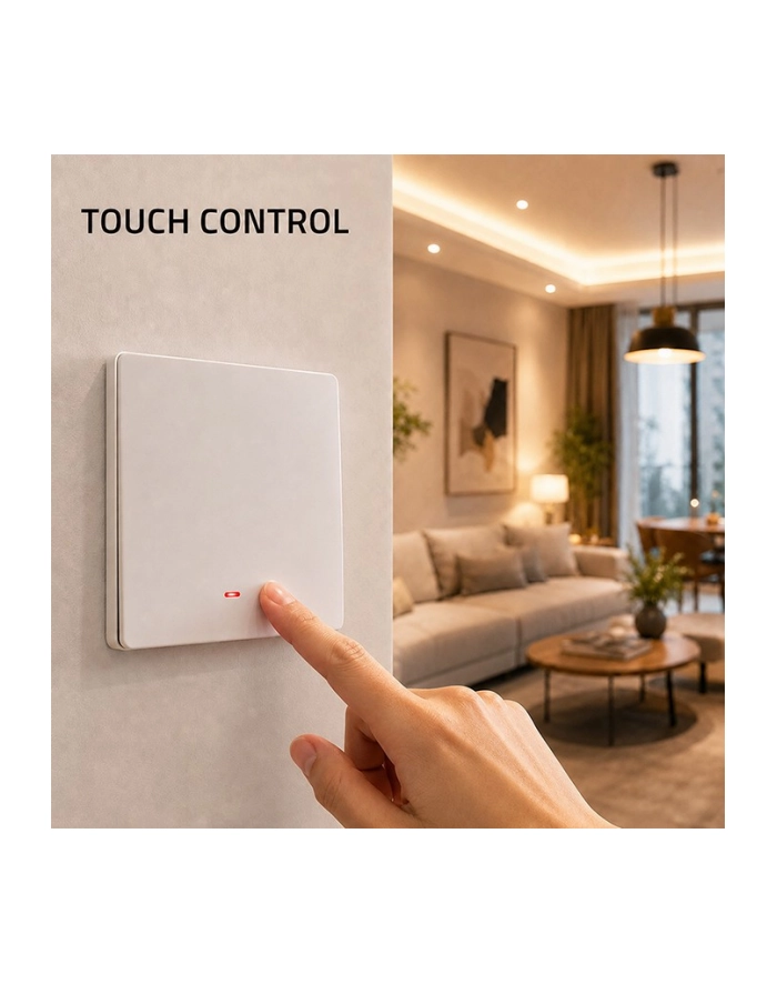 qoltec Inteligentny 1-kanałowy włącznik wyłącznik światła | Wi-Fi | Timer | Tuya główny