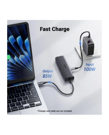 Adapter hub USB-C 6w1 Ugreen CM512 45000 2x USB 3.0 + HDMI + 2x USB-C + RJ45 nr 2