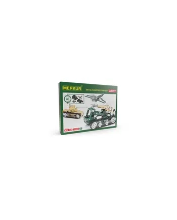 Merkur Zestaw Konstrukcyjny Wojskowy Army Set 40 Modeli