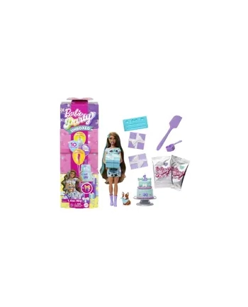 Barbie Party Unboxed Imprezowe niespodzianki Lalka i akcesoria JFG72 nr 1