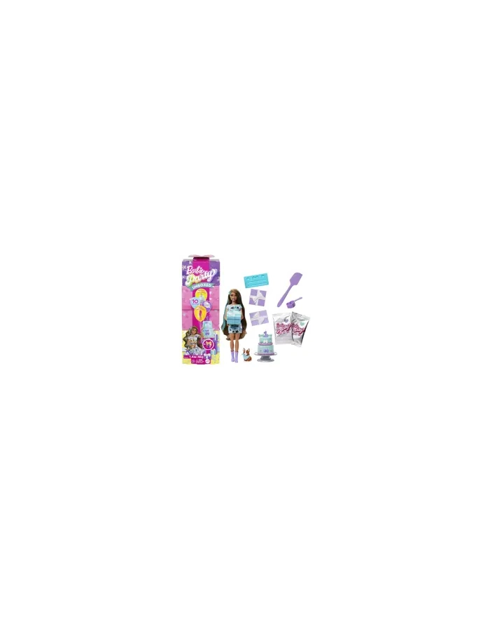 Barbie Party Unboxed Imprezowe niespodzianki Lalka i akcesoria JFG72 główny