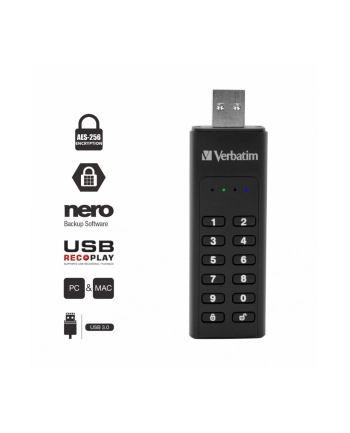 verbatim Pendrive 32GB Keypad Secure AES 256 Bit szyfrowanie, klawiatura nr 2