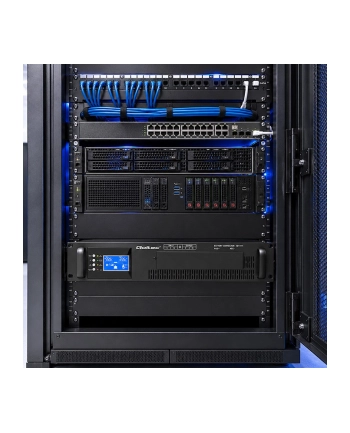 qoltec UPS Pure Sine Wave do RACK | 3kVA | 3000W | PF1.0 | LCD | EPO |  USB | On-line nr 1
