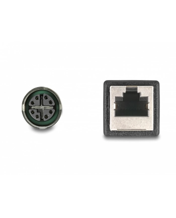 Tragant Przewód adapter IP67 M12 X-coded 8-pin żeński RJ45 Cat.5e 50cm Delock 60070