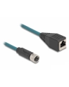 Tragant Przewód adapter IP67 M12 X-coded 8-pin żeński RJ45 Cat.5e 50cm Delock 60070 - nr 3