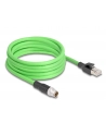 Tragant Przewód adapter M12 X-coded 8-pin męski-RJ45 męski Pur Tpu 5m Delock 80444 - nr 2