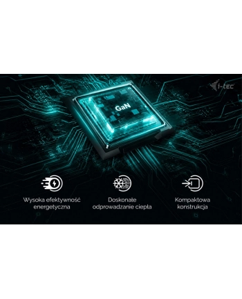 i-tec Ładowarka USB-C GaN Charger PD 100W czarna