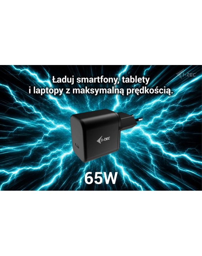 i-tec Ładowarka 65W USB-C GaN Charger PD 65W czarna główny