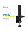 digitus Lampa biurkowa LED, 80 cm, 2400 lm, 16 W, temp. barw 3000K-6500K, czarna - nr 8