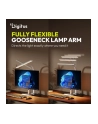digitus Lampa biurkowa LED, 50 cm, 1025 lm, 7 W, temp. barw 3000K-6500K, biała - nr 6