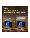 digitus Lampa biurkowa LED, 80 cm, 2400 lm, 16 W, temp. barw 3000K-6500K, biała - nr 6