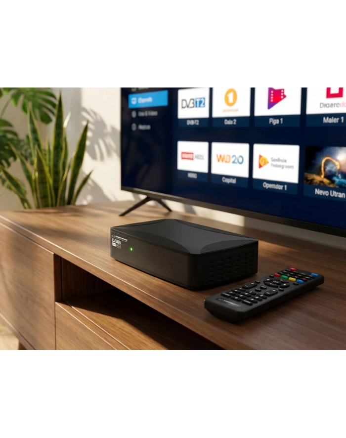 Tuner/dekoder cyfrowy DVB-T2 H.265/HEVC Esperanza EV108R główny