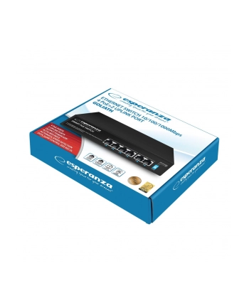 esperanza Switch 6-portowy POE 10/100/1000 65W GOLIATH ENS107