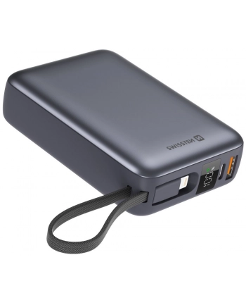 Swissten Powerbank S Integrovanými Kabely Usb C A Lightning 20000 Mah