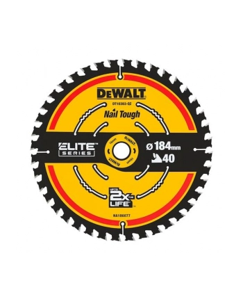 DeWalt Piła tarczowa do drewna 184x16mm 40z DT10303 nr 2