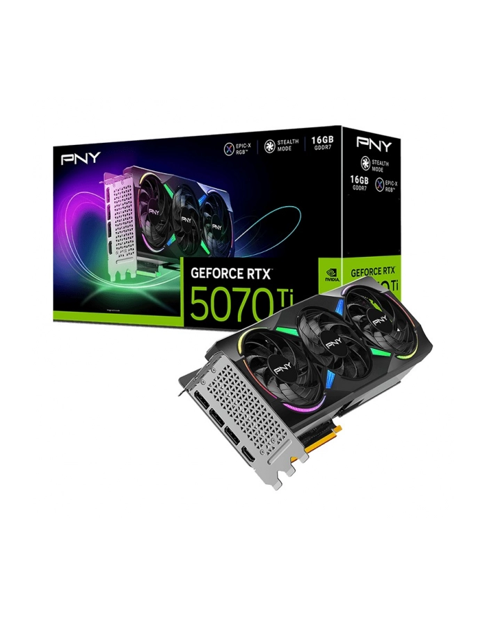 pny Karta graficzna GeForce RTX 5070 Ti 3F 16 GB RGB VCG5070T16TFXXPB1 główny