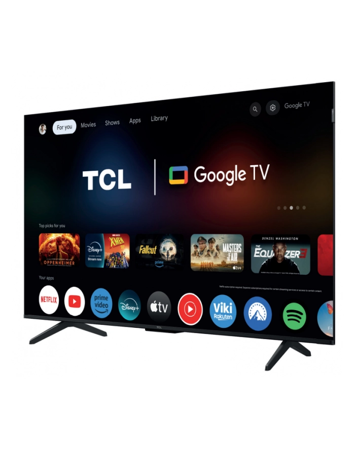 Telewizor TCL 50P71K QLED 50''; 4K Ultra HD Google TV Dolby Atmos DVB-T2 Aluminiowy główny