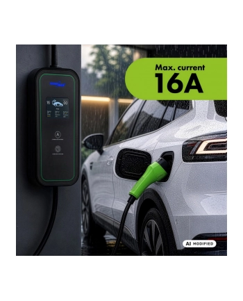 GREENBLUE ŁADOWARKA SAMOCHODÓW PRZENOŚNA, TYP 2, DŁ PRZEW 6,8M, IP65, 11KW, 220-380V AC 50/60HZ, 16A, 3 FAZY, GB1100 nr 2