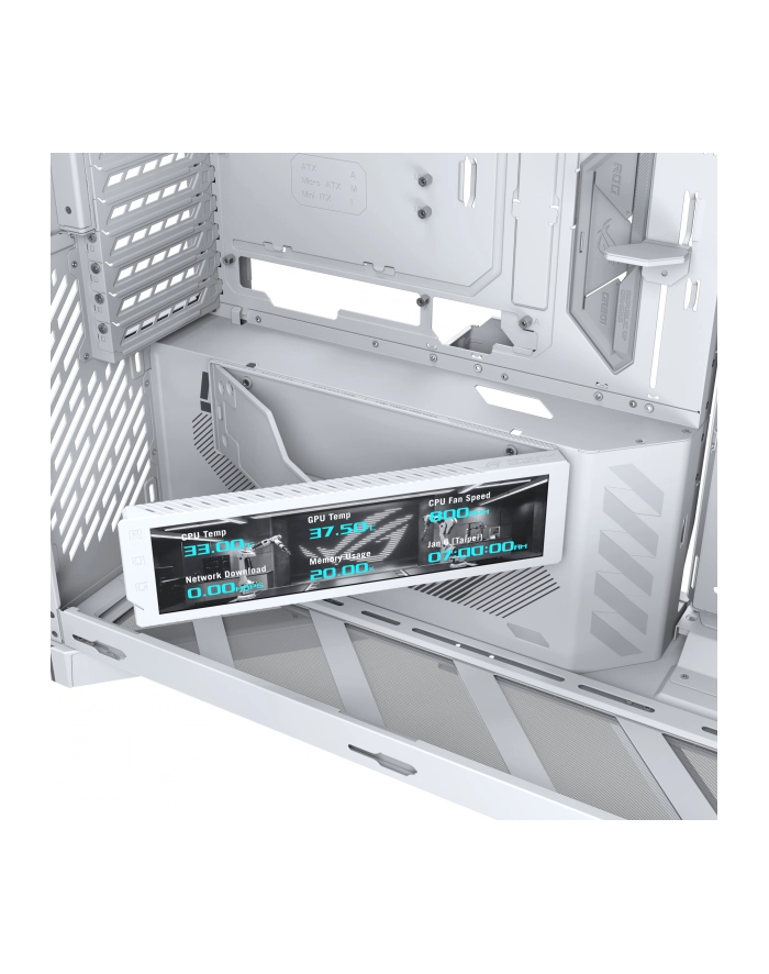 Obudowa Asus ROG CRONOX GR801 CURVE TG ARGB WHITE główny